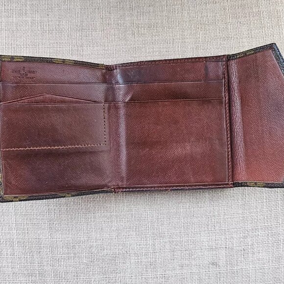 Louis Vuitton Vintage Wallet Monogram Card Holder Purse Made in France Read Desc - Picture 7 of 14